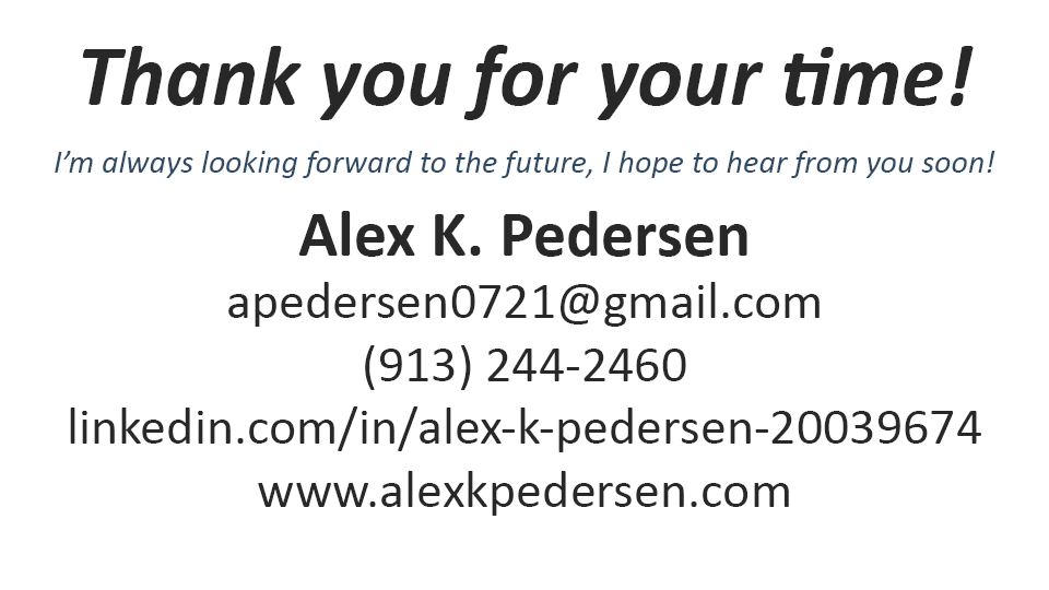 Alex K Pedersen Portfolio Page 9
